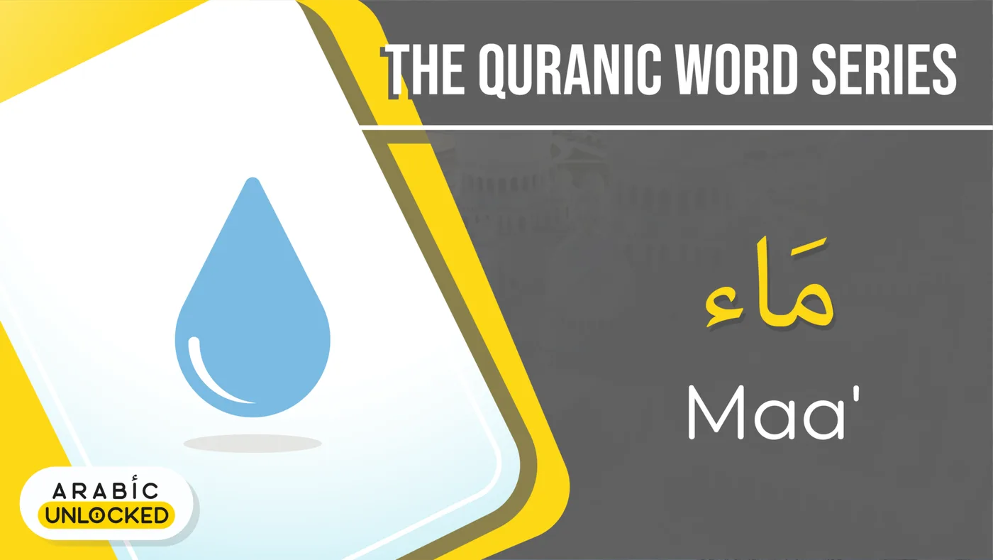 The Quranic Word Series: Maa’